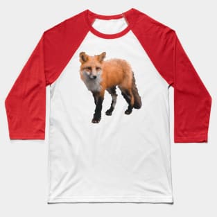 Low Poly Fox Baseball T-Shirt